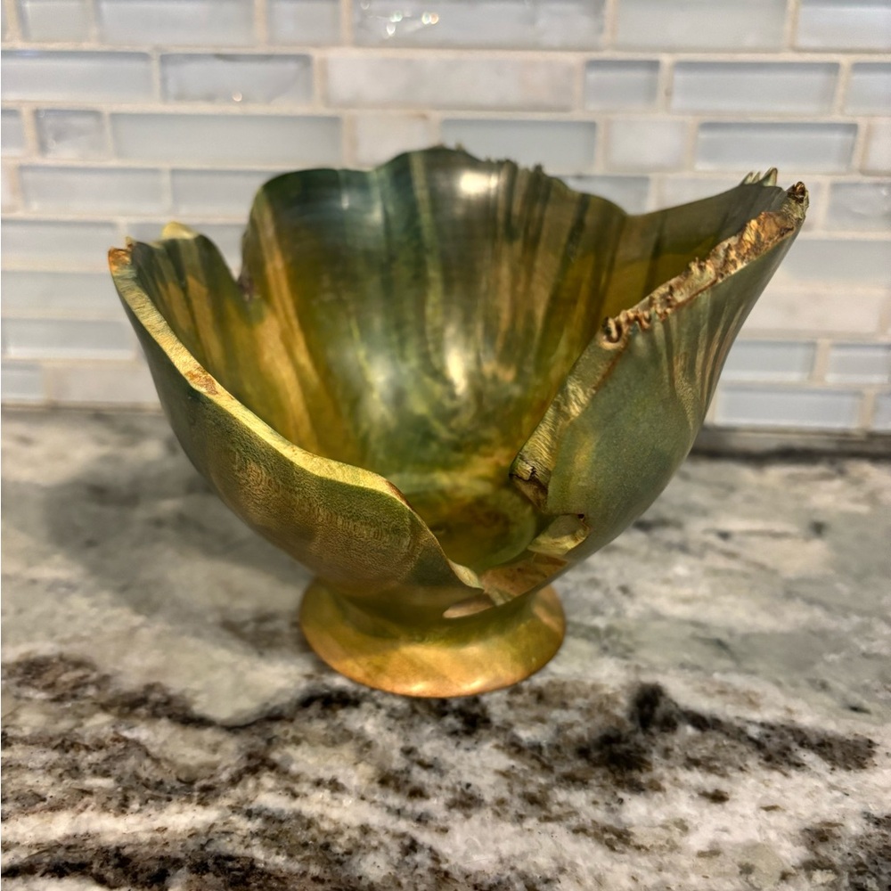 Handmade wooden bowl. Very unique.